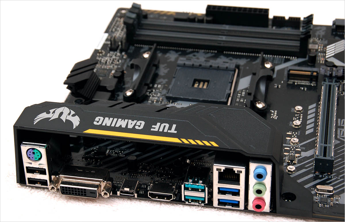 ASUS TUF X470-PLUS GAMING - Rear I/O Panel