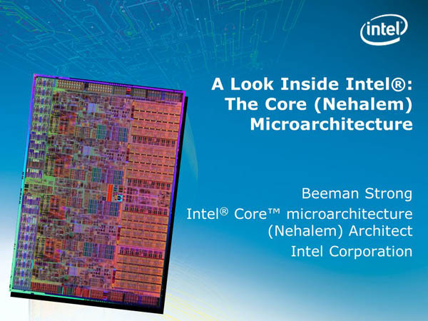 Intel 1st Core Processor (45nm) - Presentation Slide 01