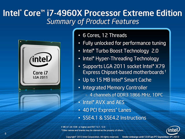 Intel Core X 4000-series Processor - Presentation Slide 02