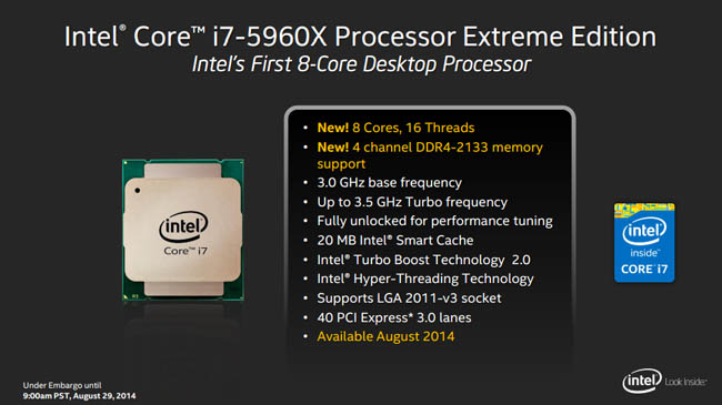 Intel Core X 5000-series Processor - Presentation Slide 02