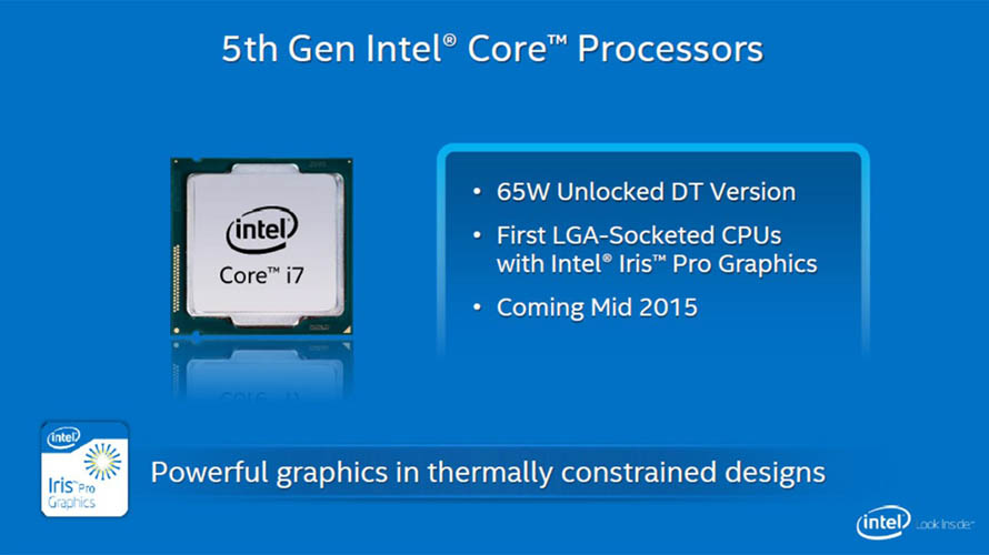 Intel 5th Core Processor - Presentation Slide 01